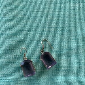 Light Purple Stone Earrings